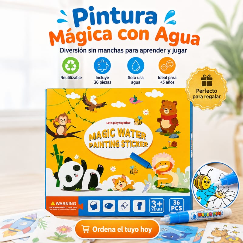 Libro Mágico para Colorear con Agua