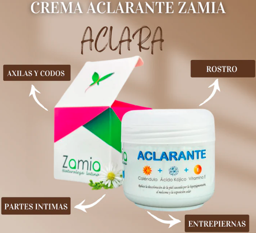 Crema Aclarante Zamia ✨ Despídete de las manchas
