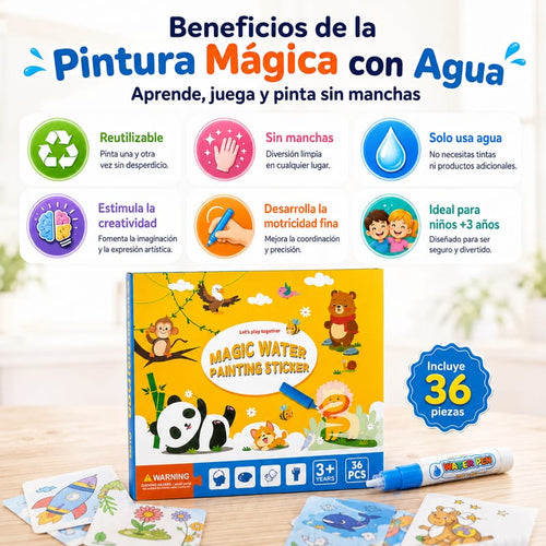Libro Mágico para Colorear con Agua