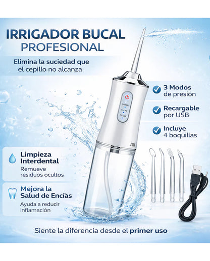 Irrigador Dental - Limpieza profunda que se ve y se siente