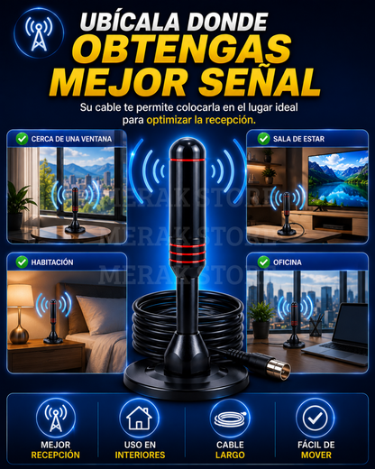 Duo Antena Full HD 1080 p : Señal clara y fácil instalación ✨
