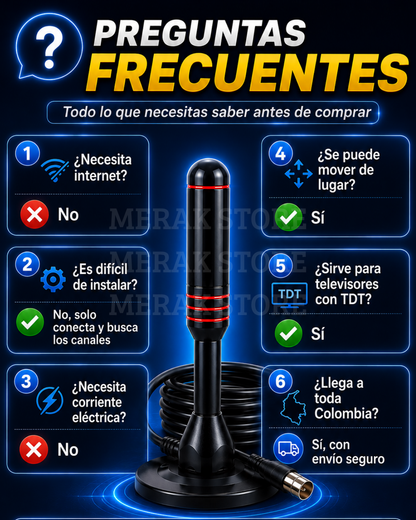 Duo Antena Full HD 1080 p : Señal clara y fácil instalación ✨