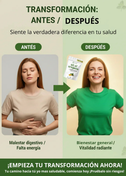 Aceite de Orégano 6000 mg x 30 Softgels - Sistema inmune y defensas