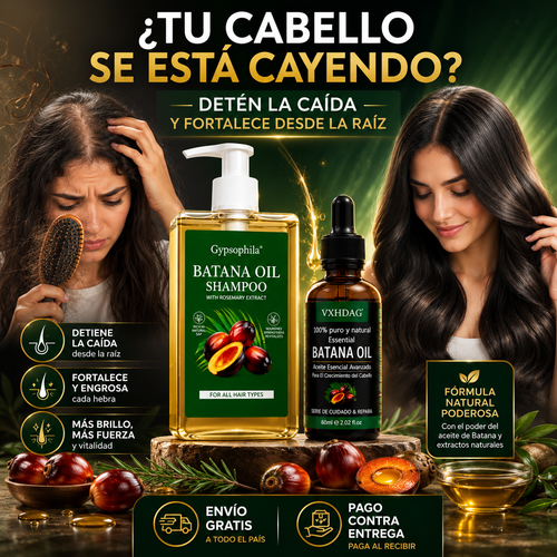 Combo Capilar: Shampoo + Aceite de Batana - Fortalece, Hidrata y Brillo 🎁