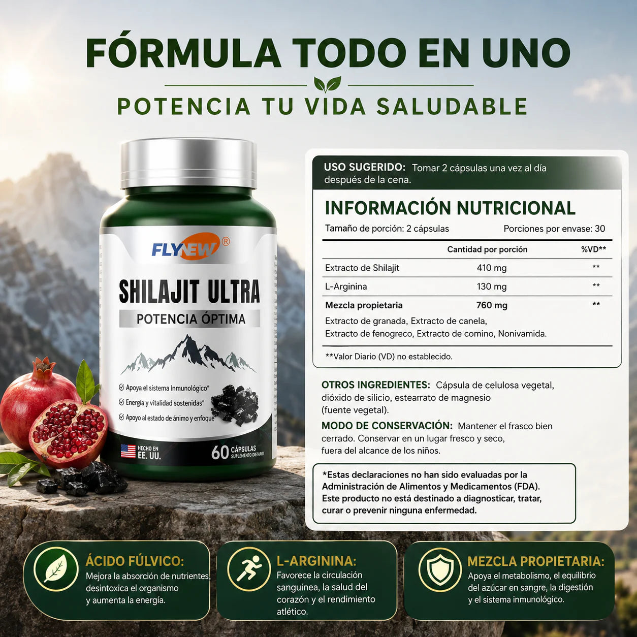 Shilajit Ultra® – Energía natural para tu rendimiento