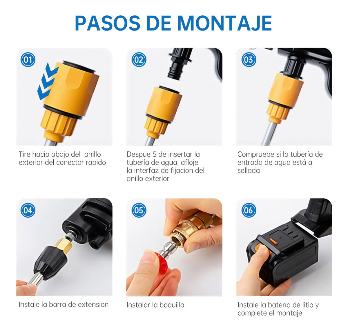 Hidrolavadora Portátil 48v -Ahorro, potencia y brillo para tu vehículo 🚗