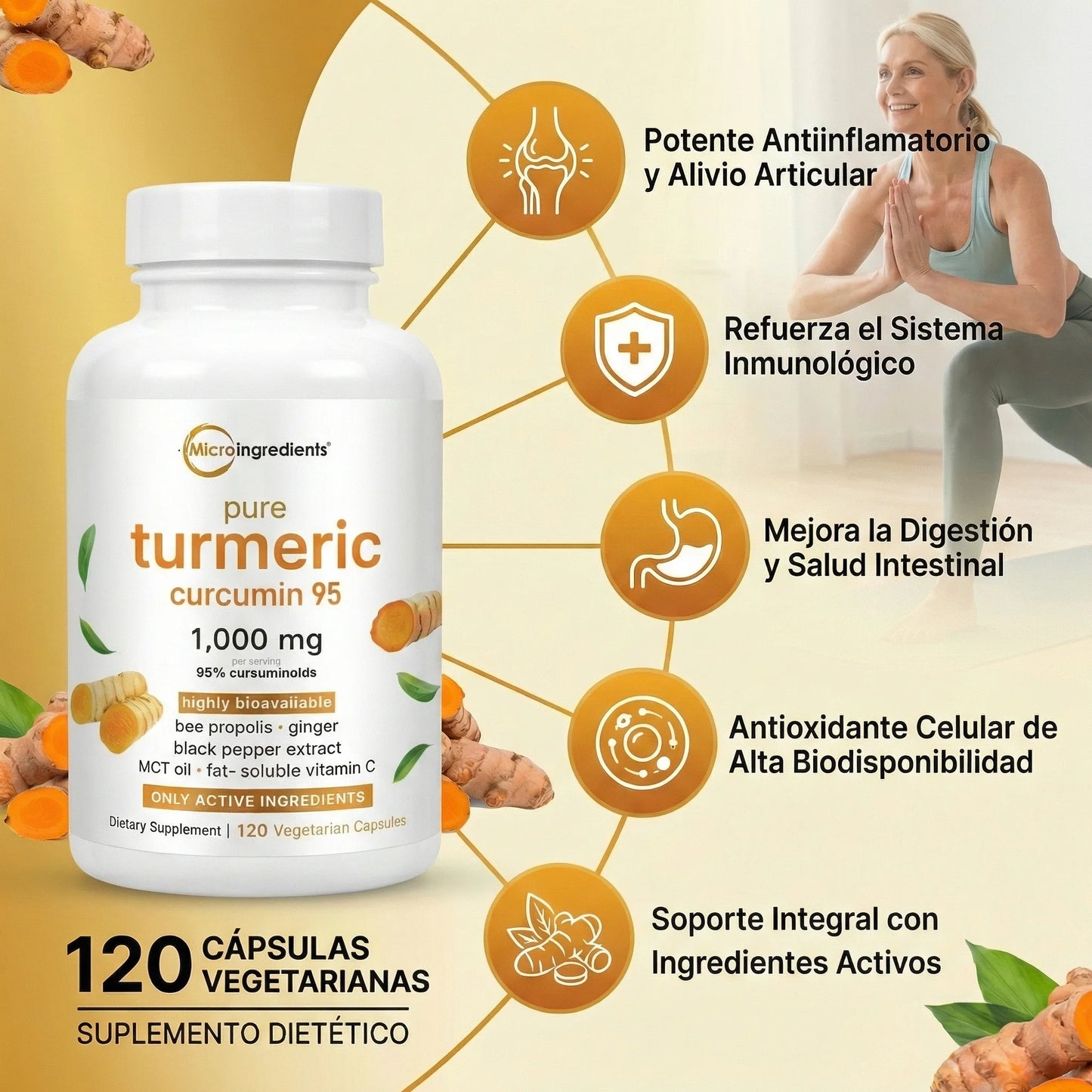 Turmeric Curcumin 95% - Ayuda a tus Articulaciones