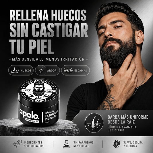 Crema Apolo -  Barba más Densa y Pareja