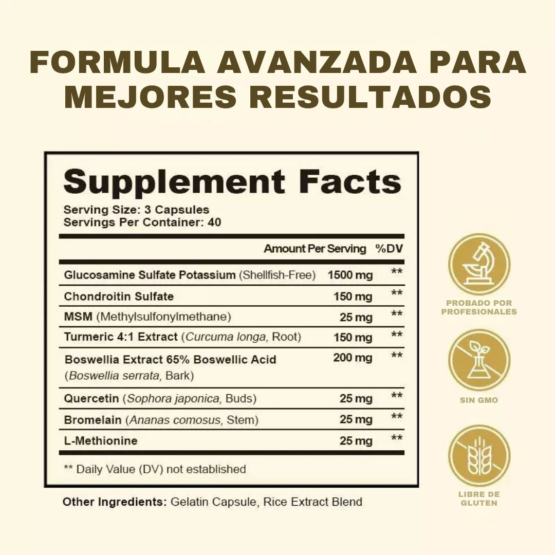 Funrich™ Joint Health -  Capsulas Vitamínicas para las Articulaciones