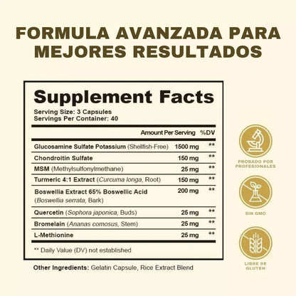 Funrich™ Joint Health -  Capsulas Vitamínicas para las Articulaciones