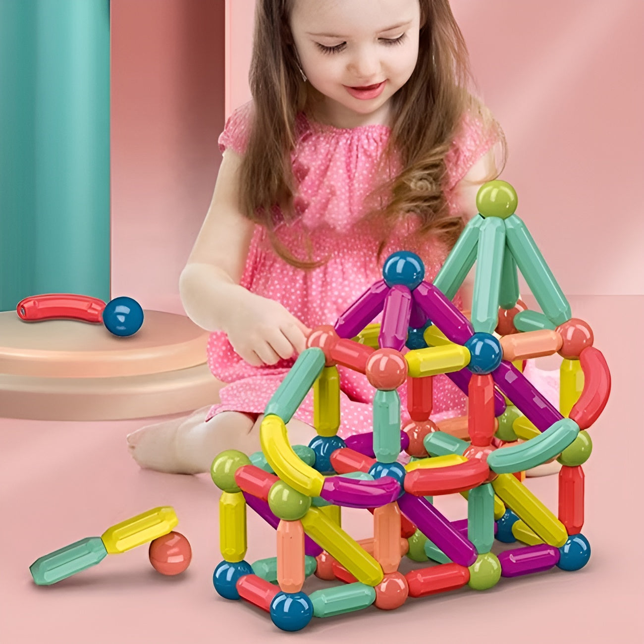 Juego de Bloques Magnético - Creativo 25 piezas