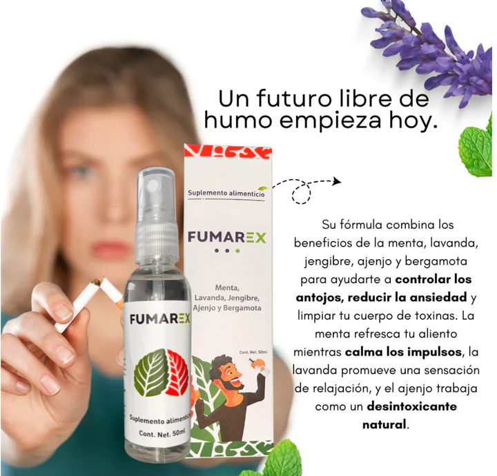 Fumarex- Formula Natural en Spray para dejar de Fumar