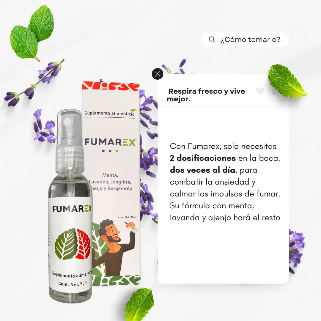 Fumarex- Formula Natural en Spray para dejar de Fumar