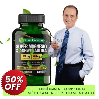 Super Magnesio 600mg + Ashwagandha 400mg | Pack Anti-Estrés y Sueño Reparador💊